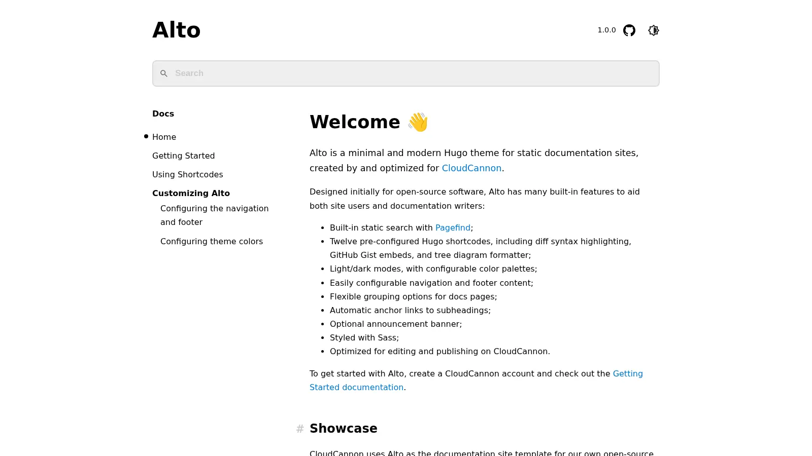 Alto Hugo Template screenshot