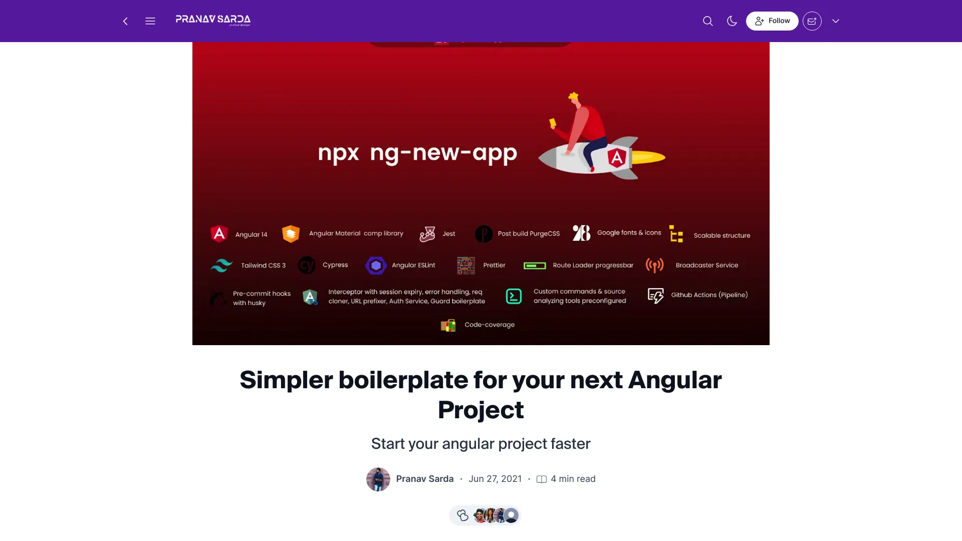 Angular Material Starter Template screenshot