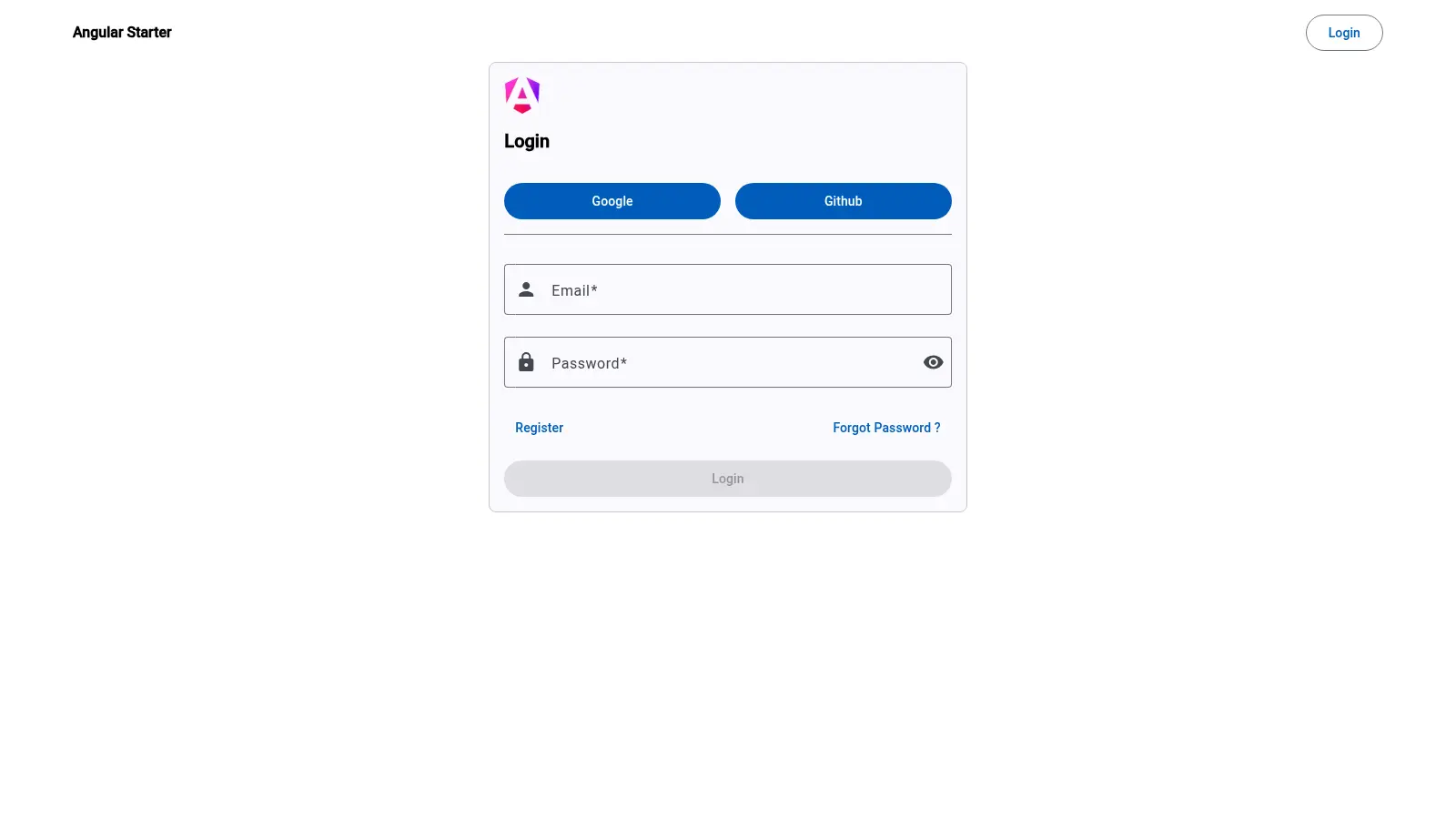 Angular Starter screenshot