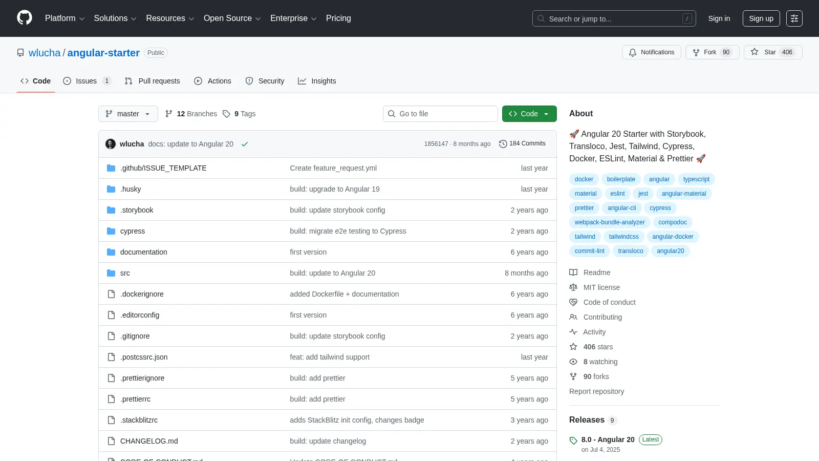 Angular Starter 2 screenshot