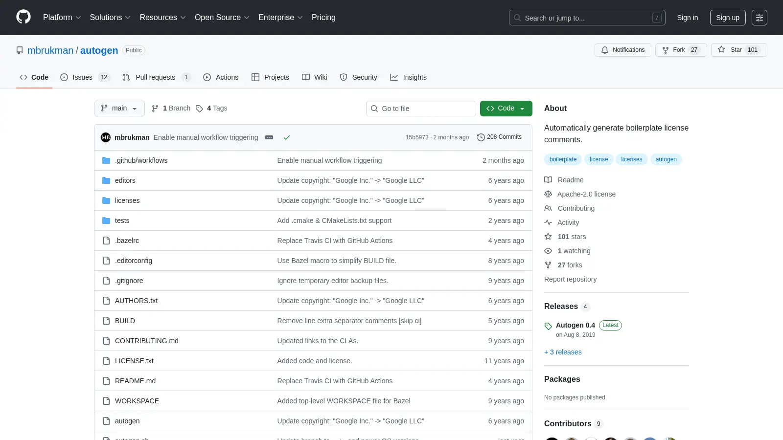 Autogen screenshot