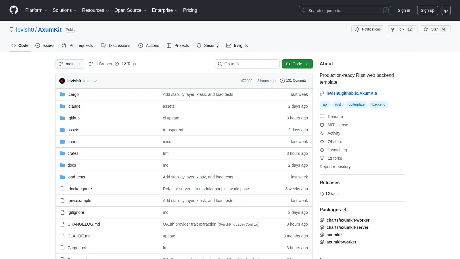 Axumkit screenshot