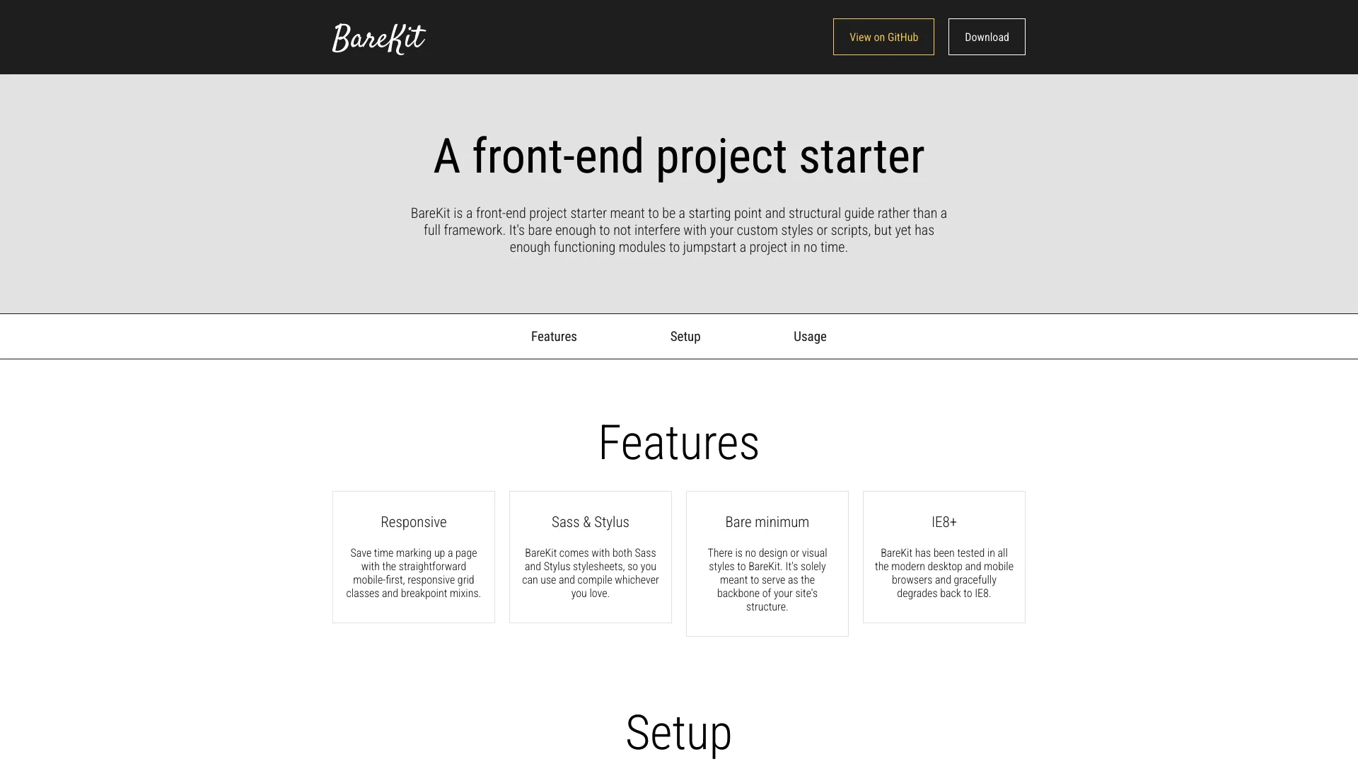 Barekit screenshot