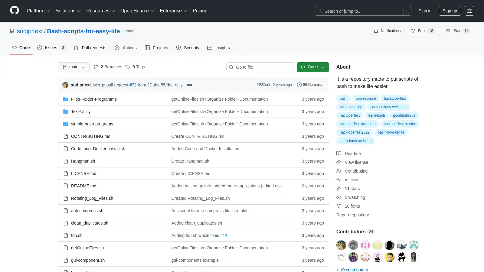 Bash Scripts For Easy Life screenshot