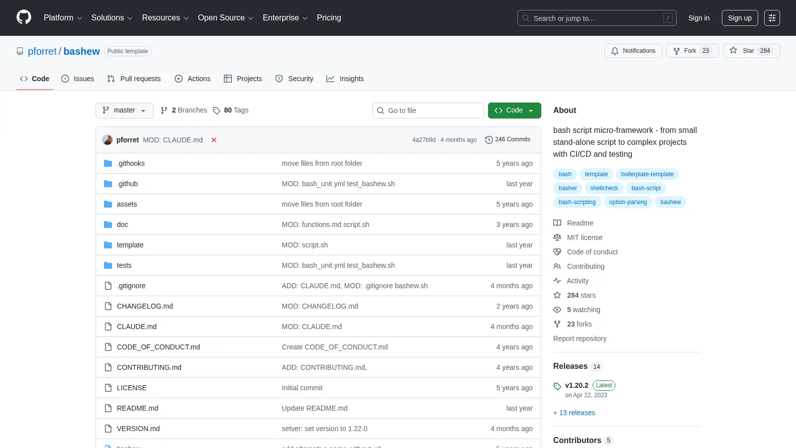 Bashew screenshot