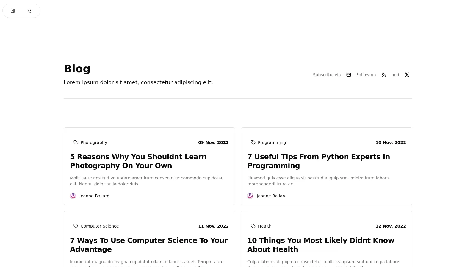 Blogify screenshot