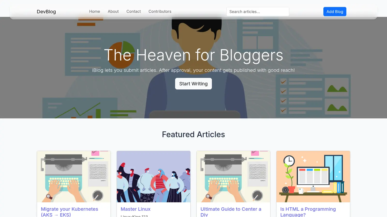 Blogspot screenshot