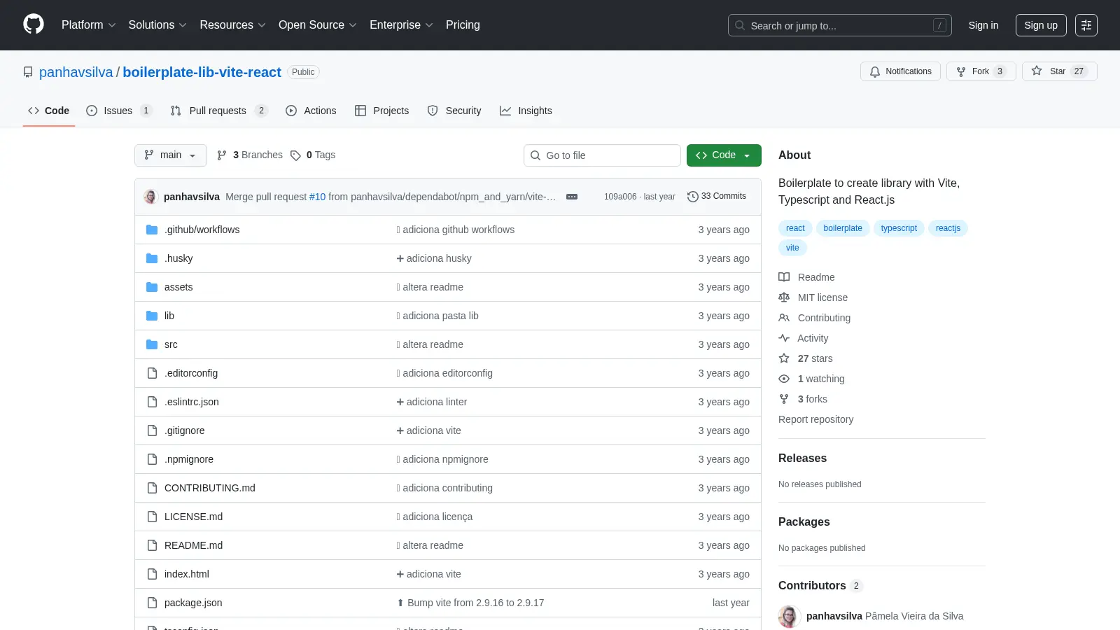 Boilerplate Lib Vite React screenshot