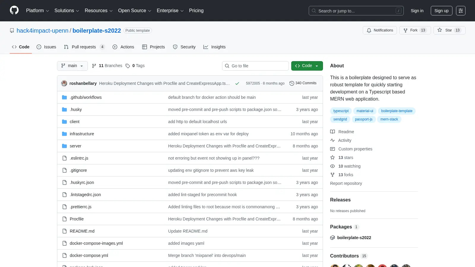 Boilerplate S2022 screenshot