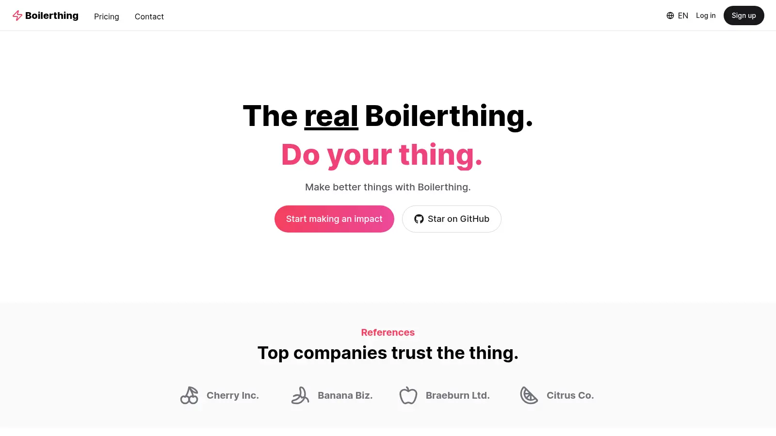 Boilerthing screenshot