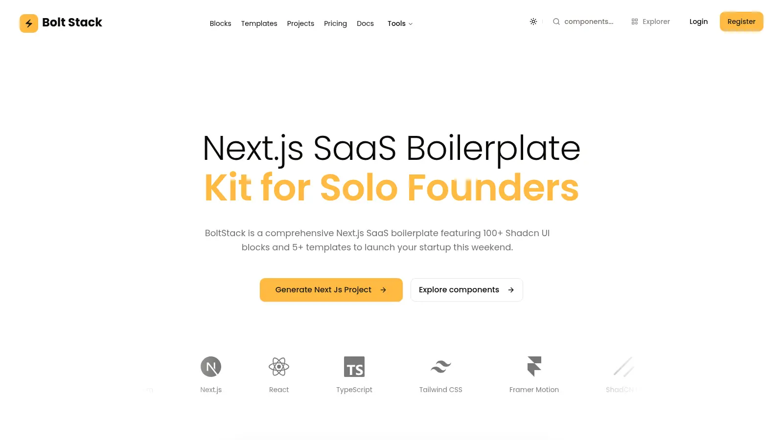 BoltStack screenshot