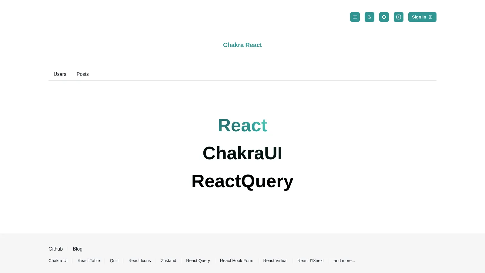 Chakra React screenshot