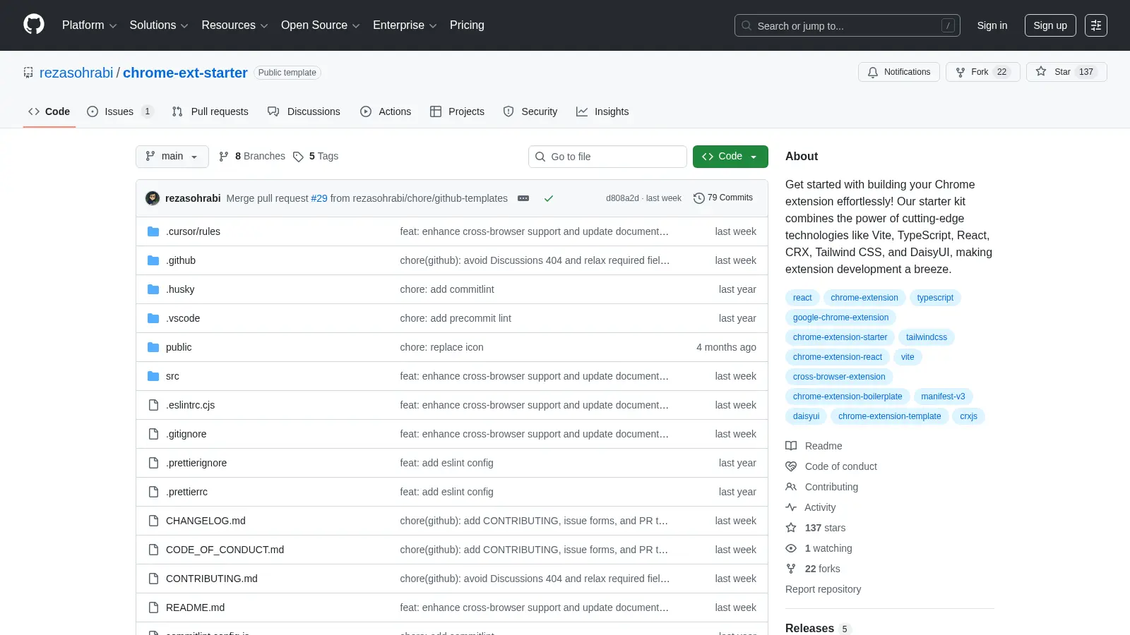 Chrome Ext Starter screenshot