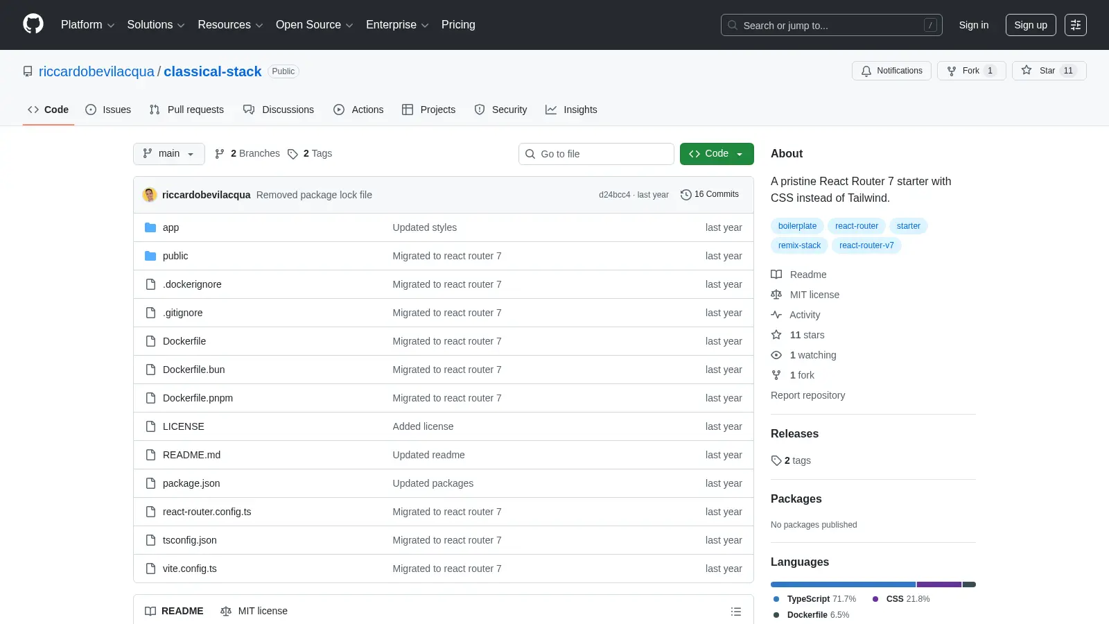 Classical Stack screenshot