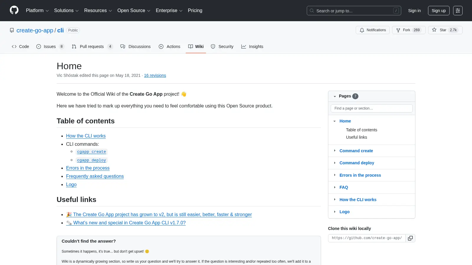 Cli 3 screenshot