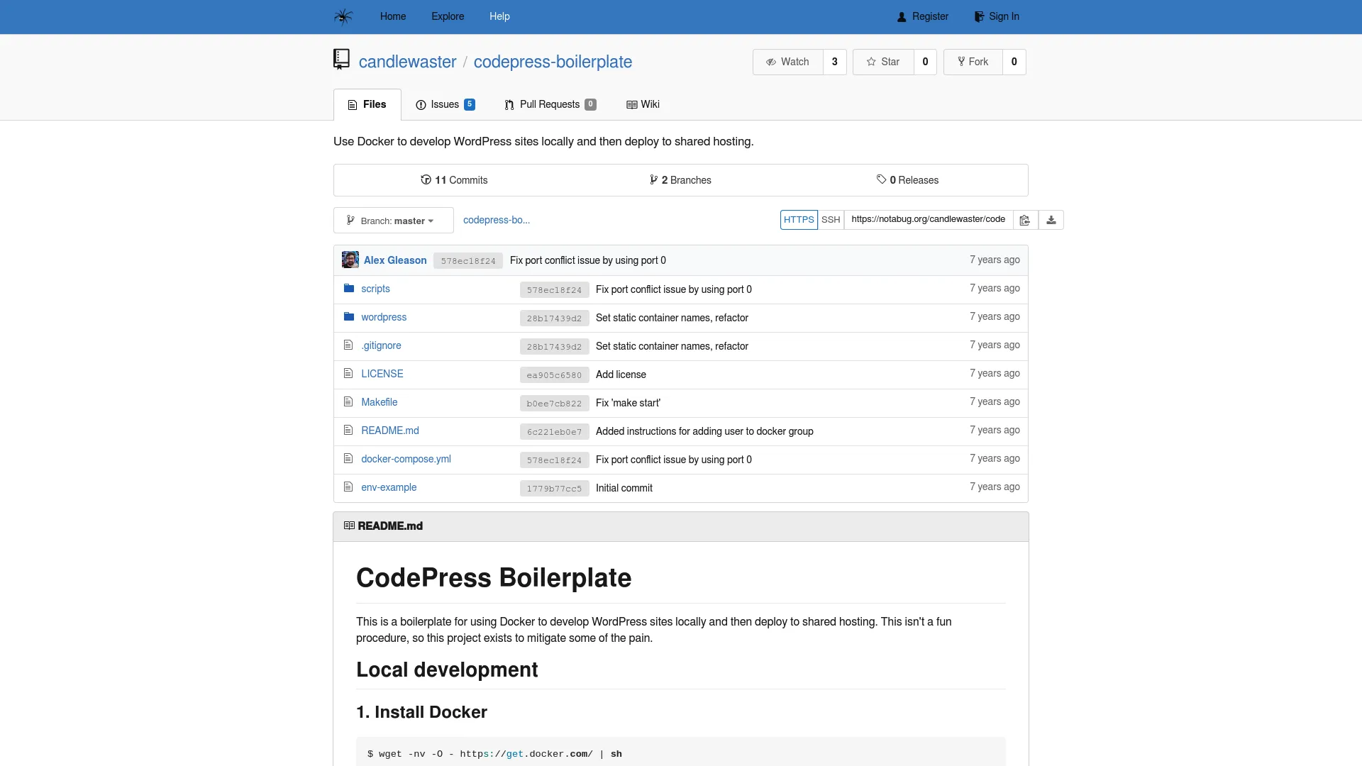 CodePress Boilerplate screenshot