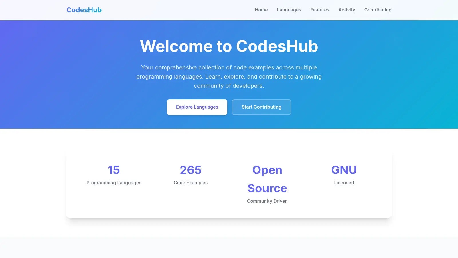 Codeshub screenshot