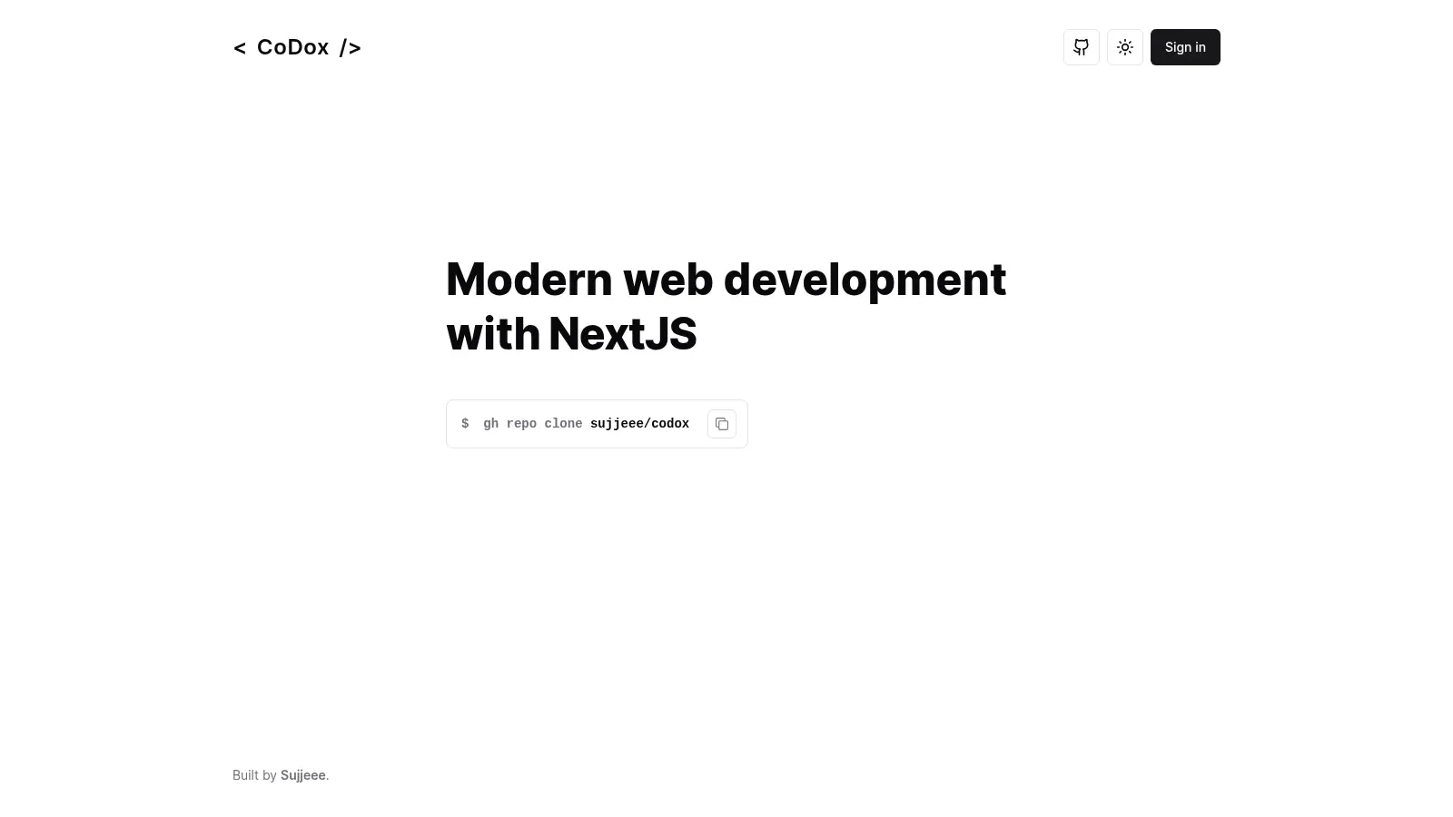 Codox screenshot