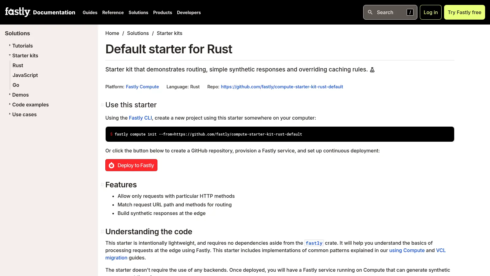 Compute Starter Kit Rust Default screenshot