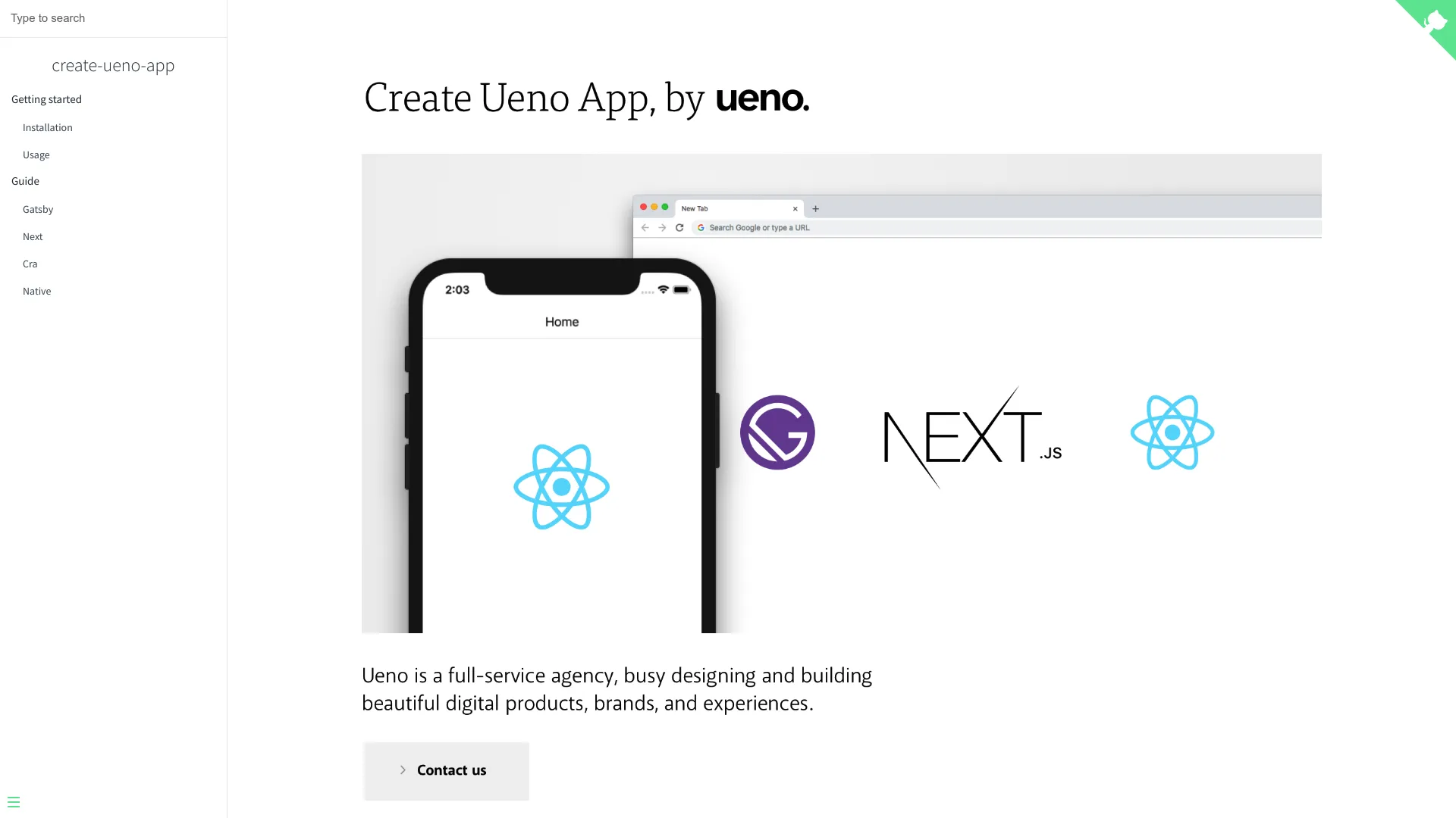 Create Ueno App screenshot