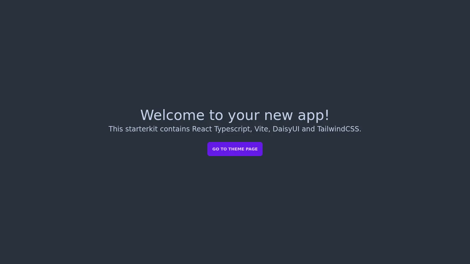 Daisyui Starterkit screenshot