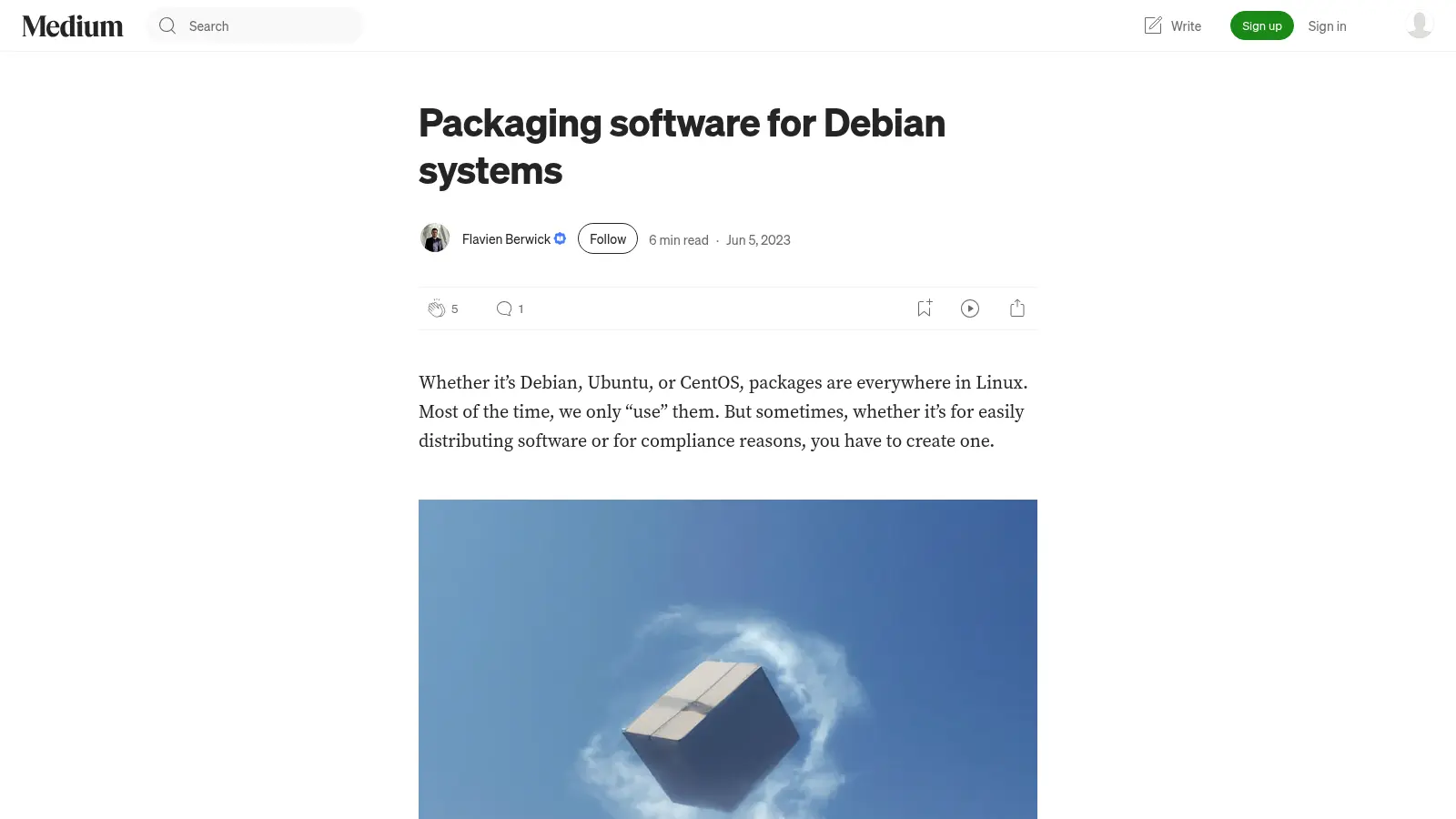 Deb Package Tutorial screenshot