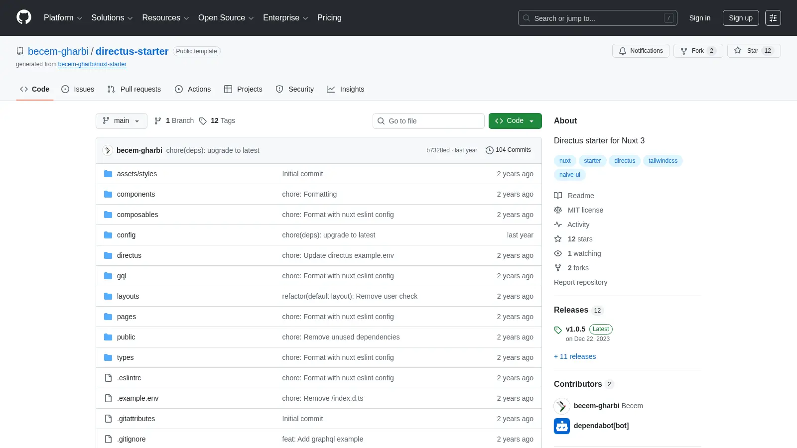 Directus Starter screenshot