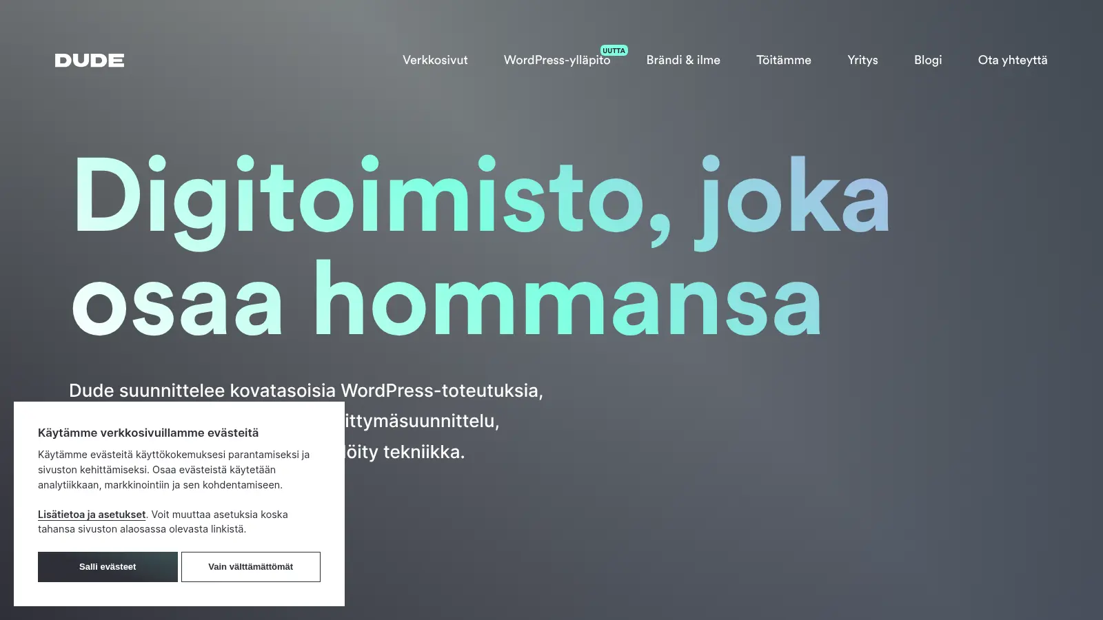 Dudestack screenshot