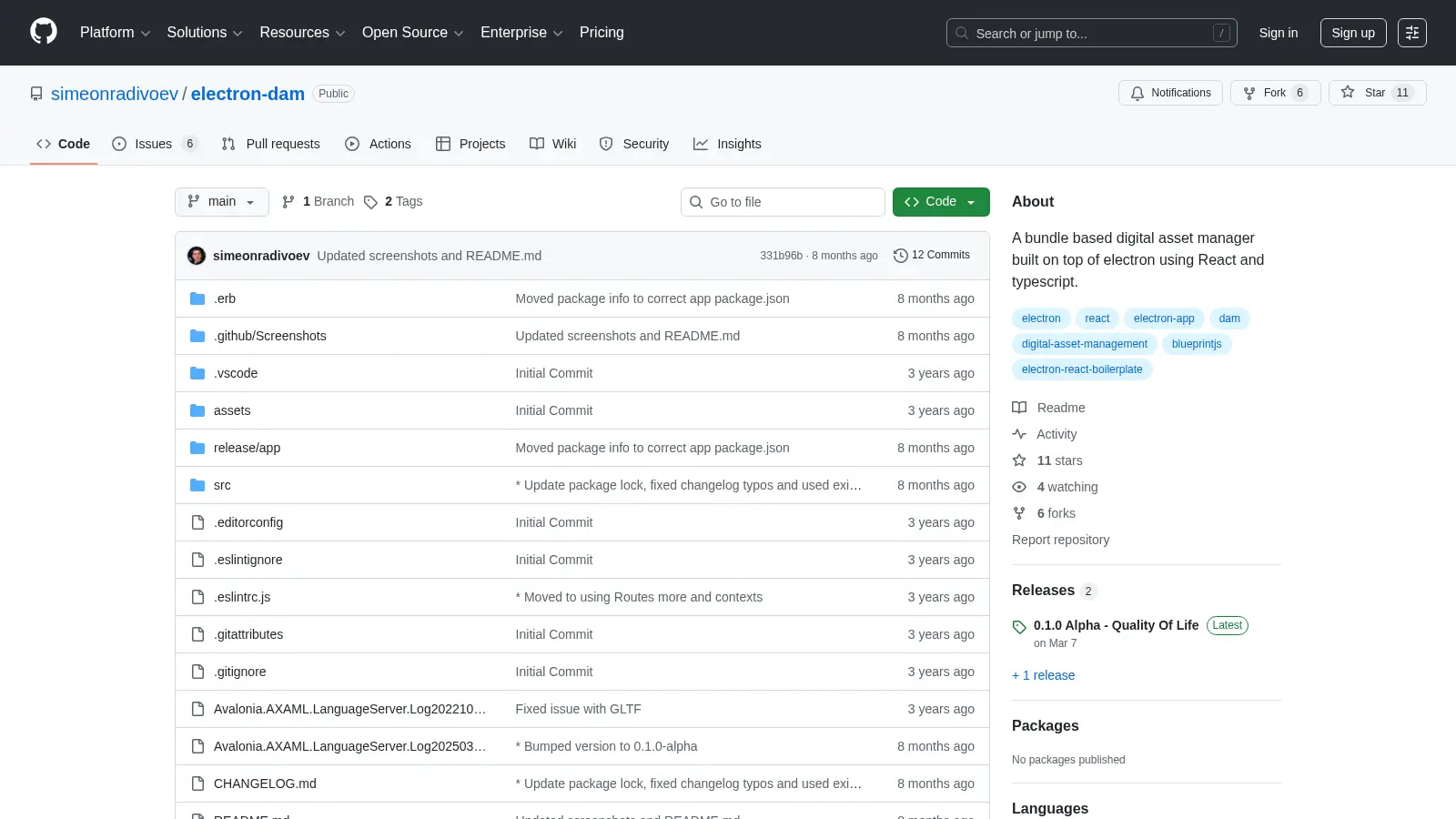 Electron Dam screenshot