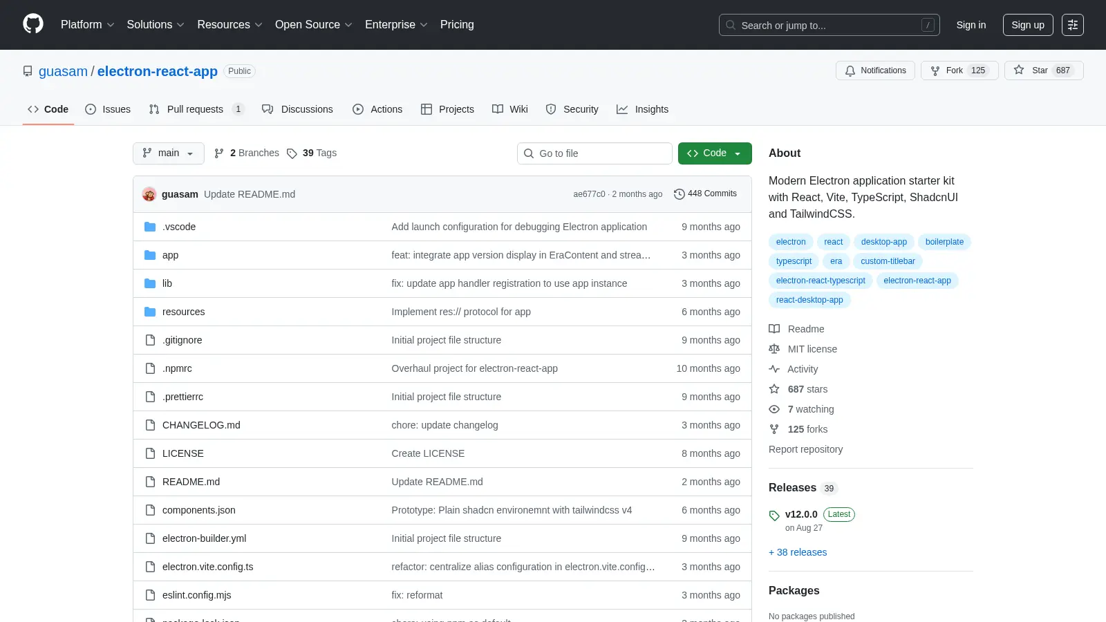 Electron React App screenshot