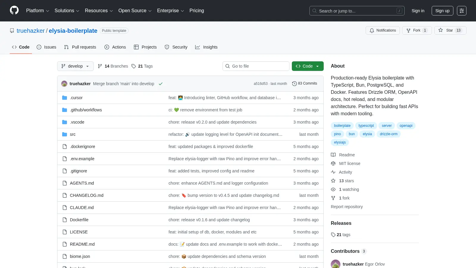 Elysia Boilerplate screenshot