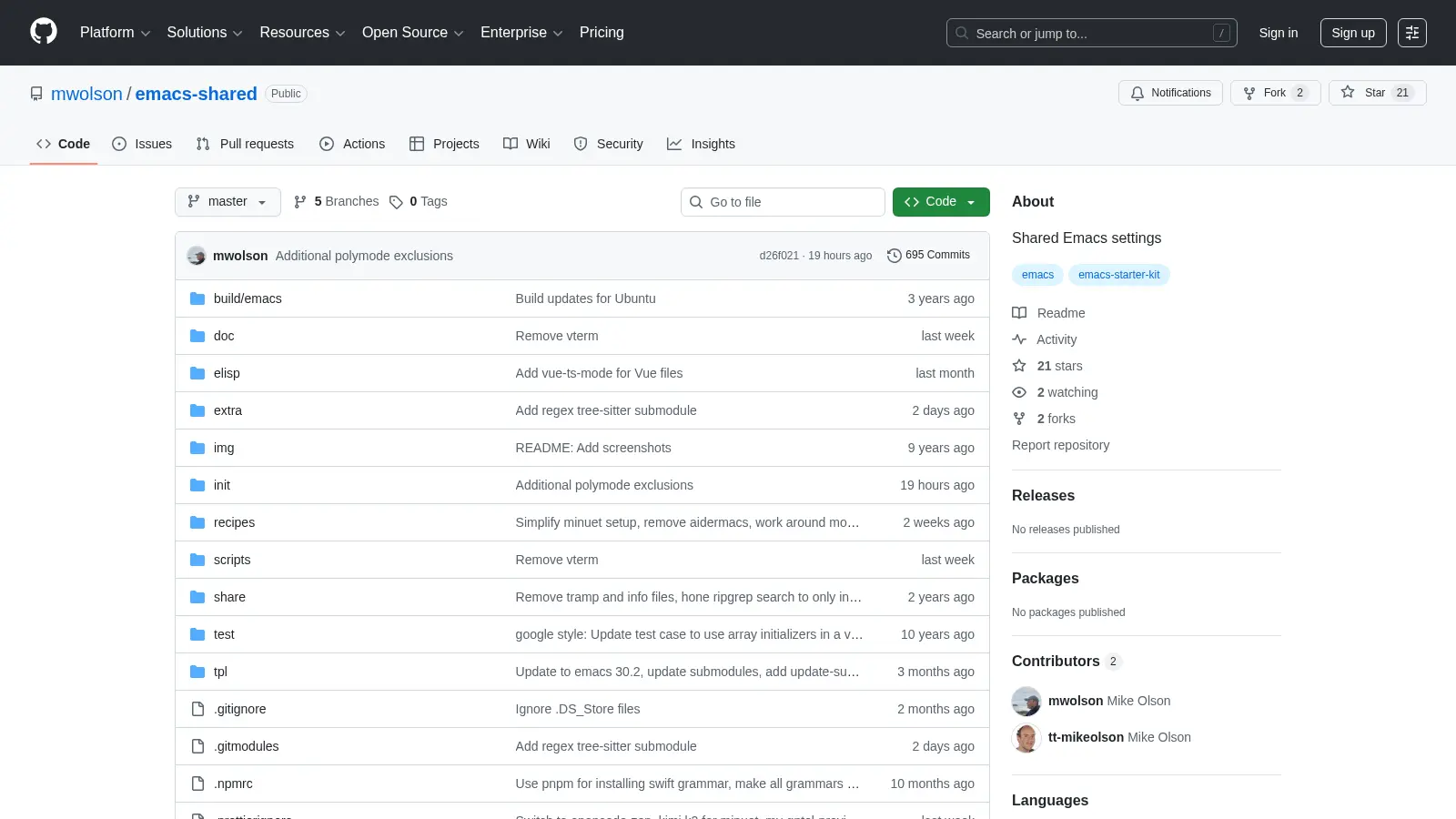 Emacs Shared screenshot