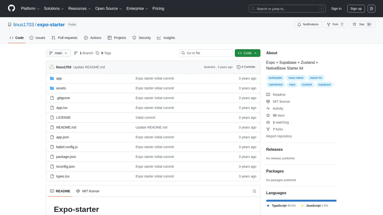 Expo Starter 2 screenshot