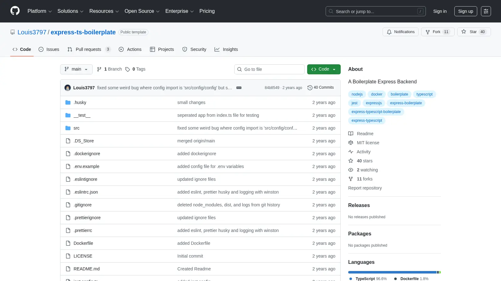 Express Ts Boilerplate screenshot