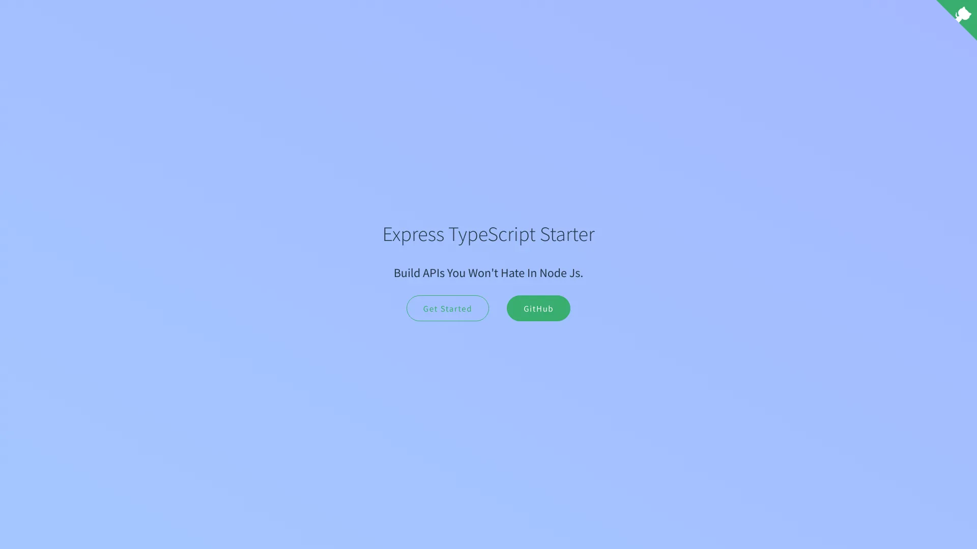 Express Typescript Starter screenshot