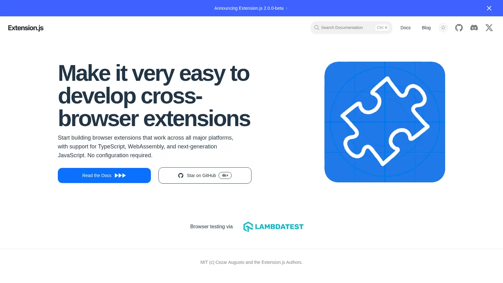 Extension Js screenshot