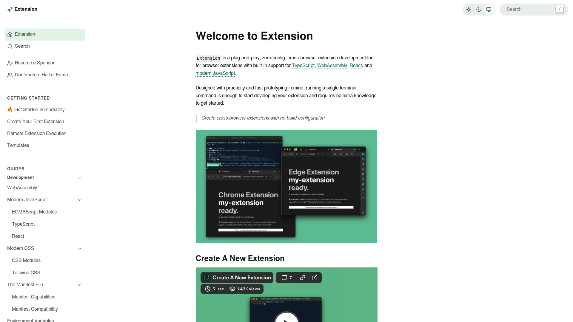 Extension.js screenshot