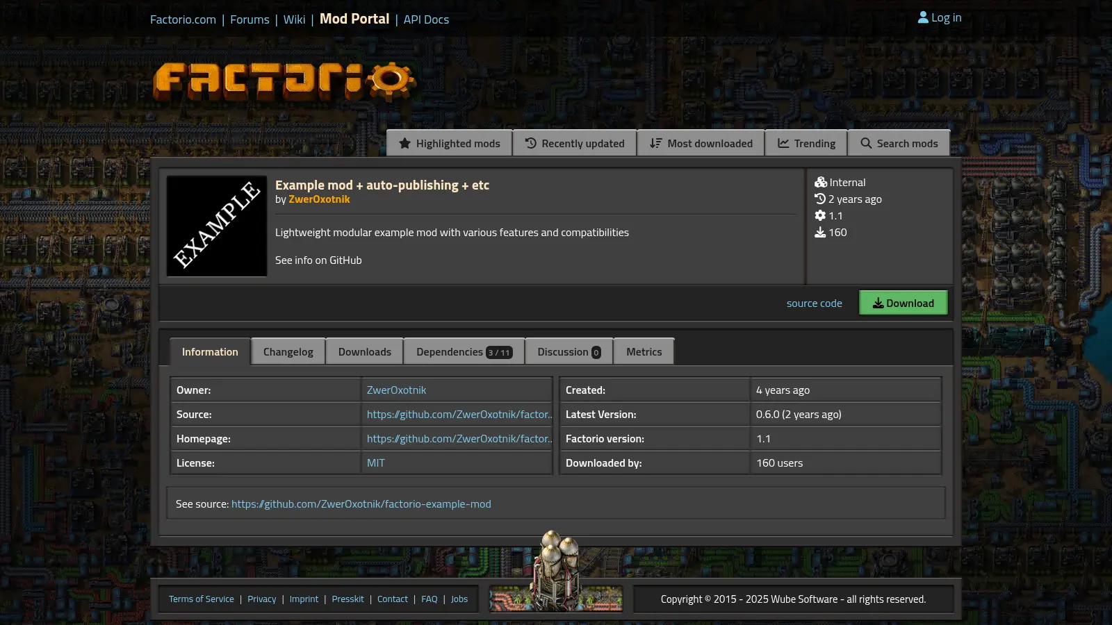 Factorio Example Mod screenshot