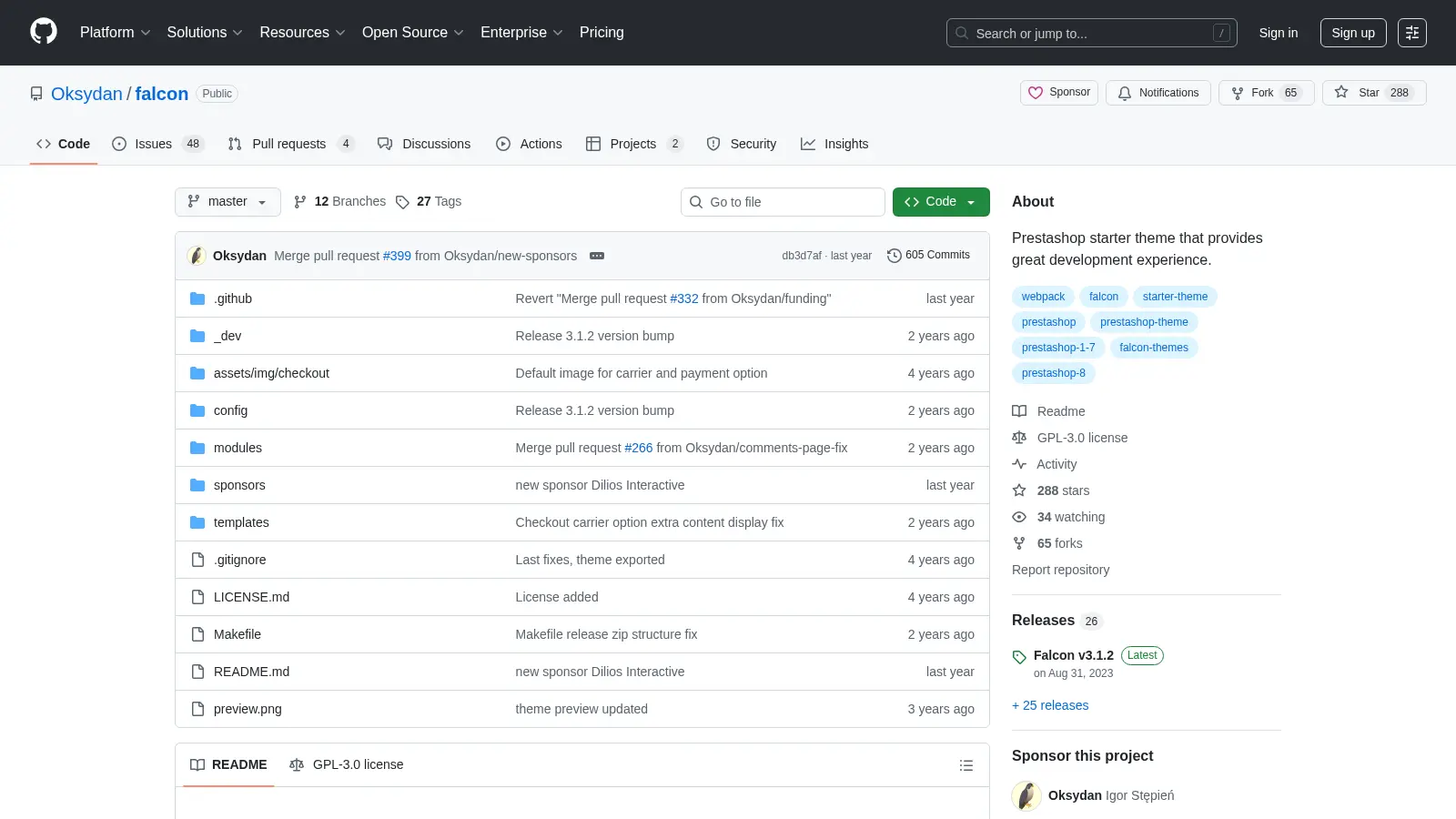 Falcon screenshot