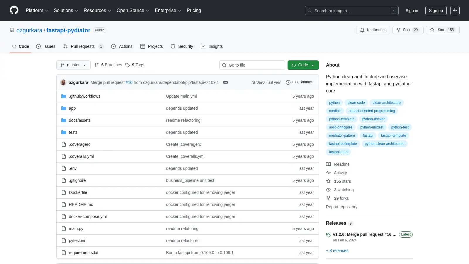 Fastapi Pydiator screenshot