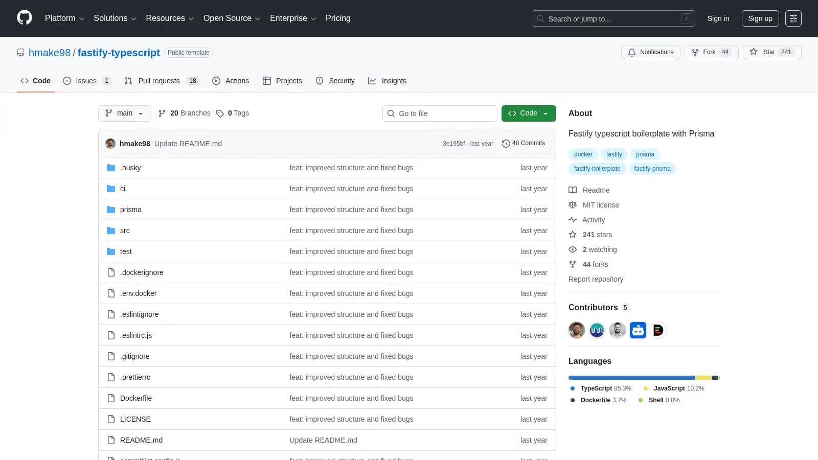 Fastify Typescript screenshot