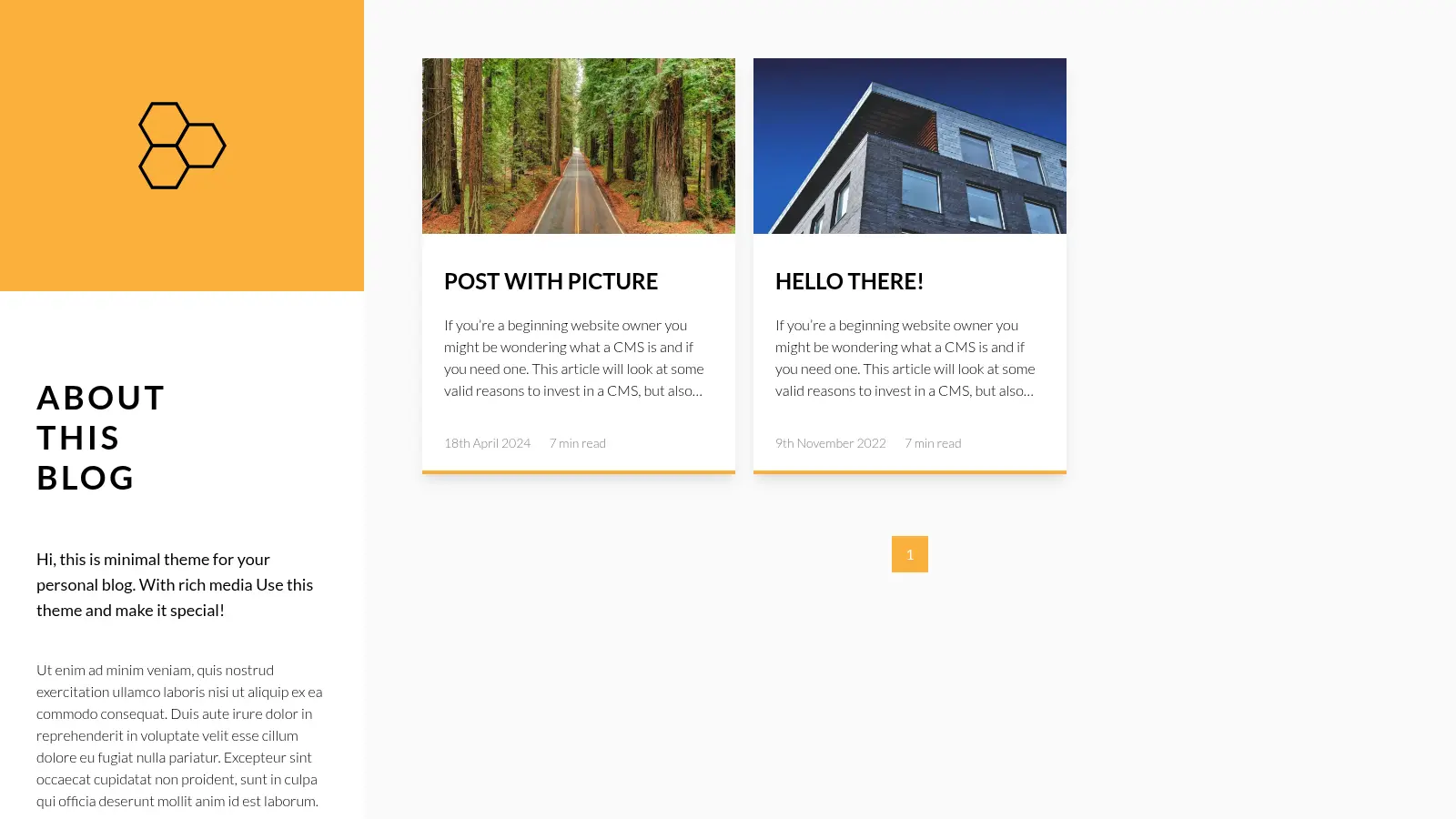 Flotiq Gatsby Blog 2 screenshot