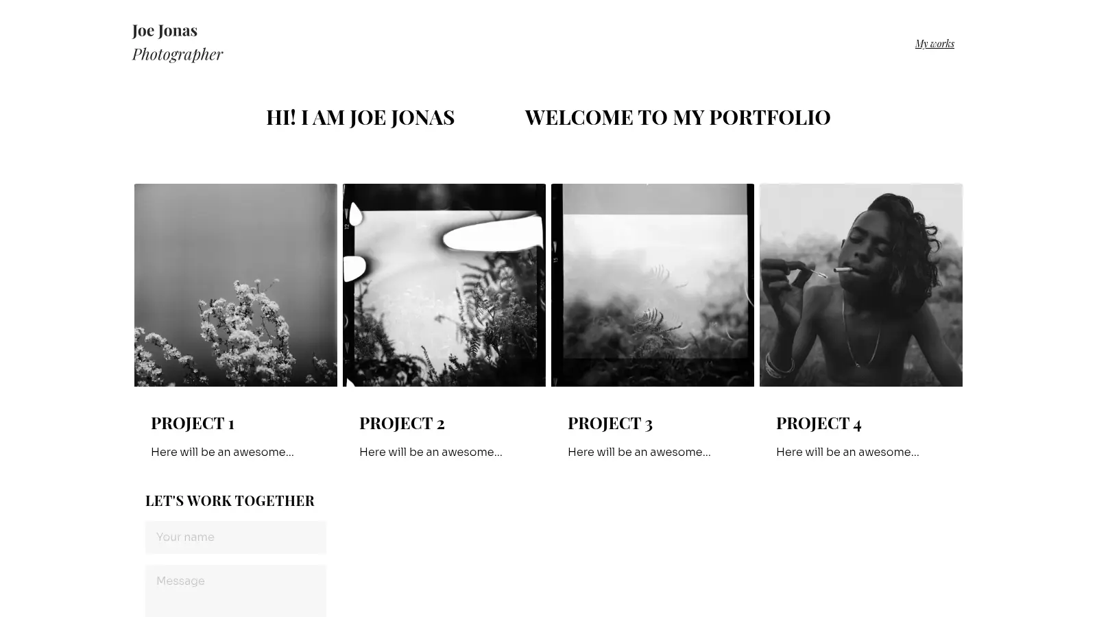 Flotiq Gatsby Portfolio 1 screenshot