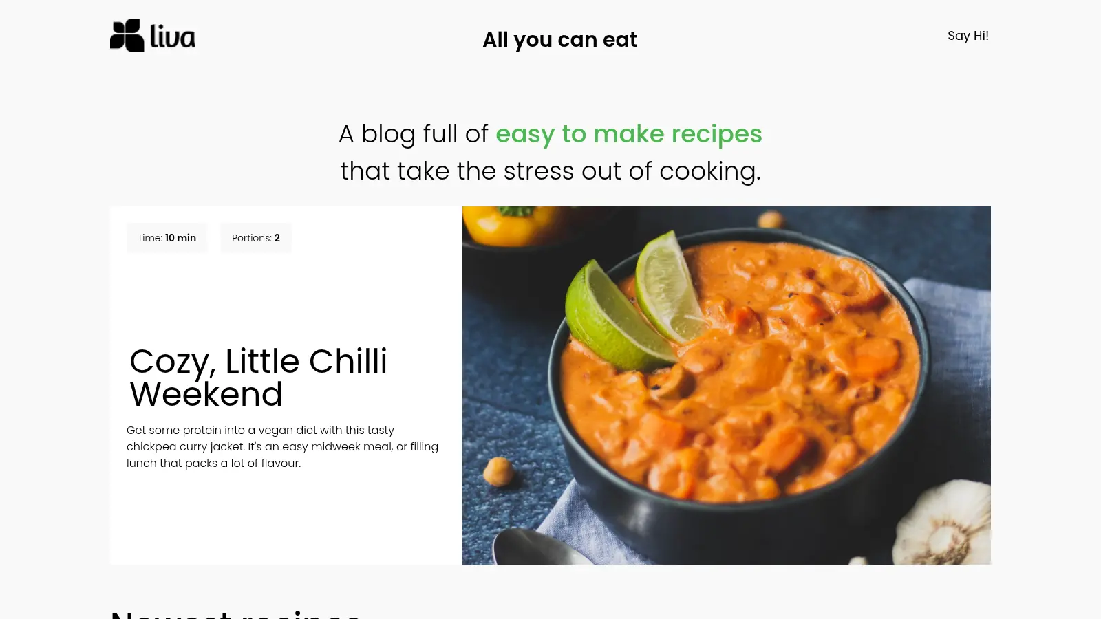 Flotiq Gatsby Recipe 2 screenshot