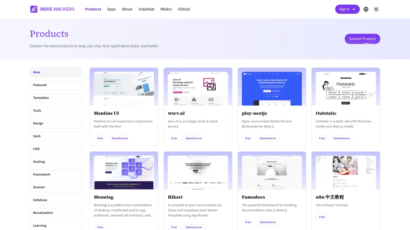 Free Directory Boilerplate screenshot
