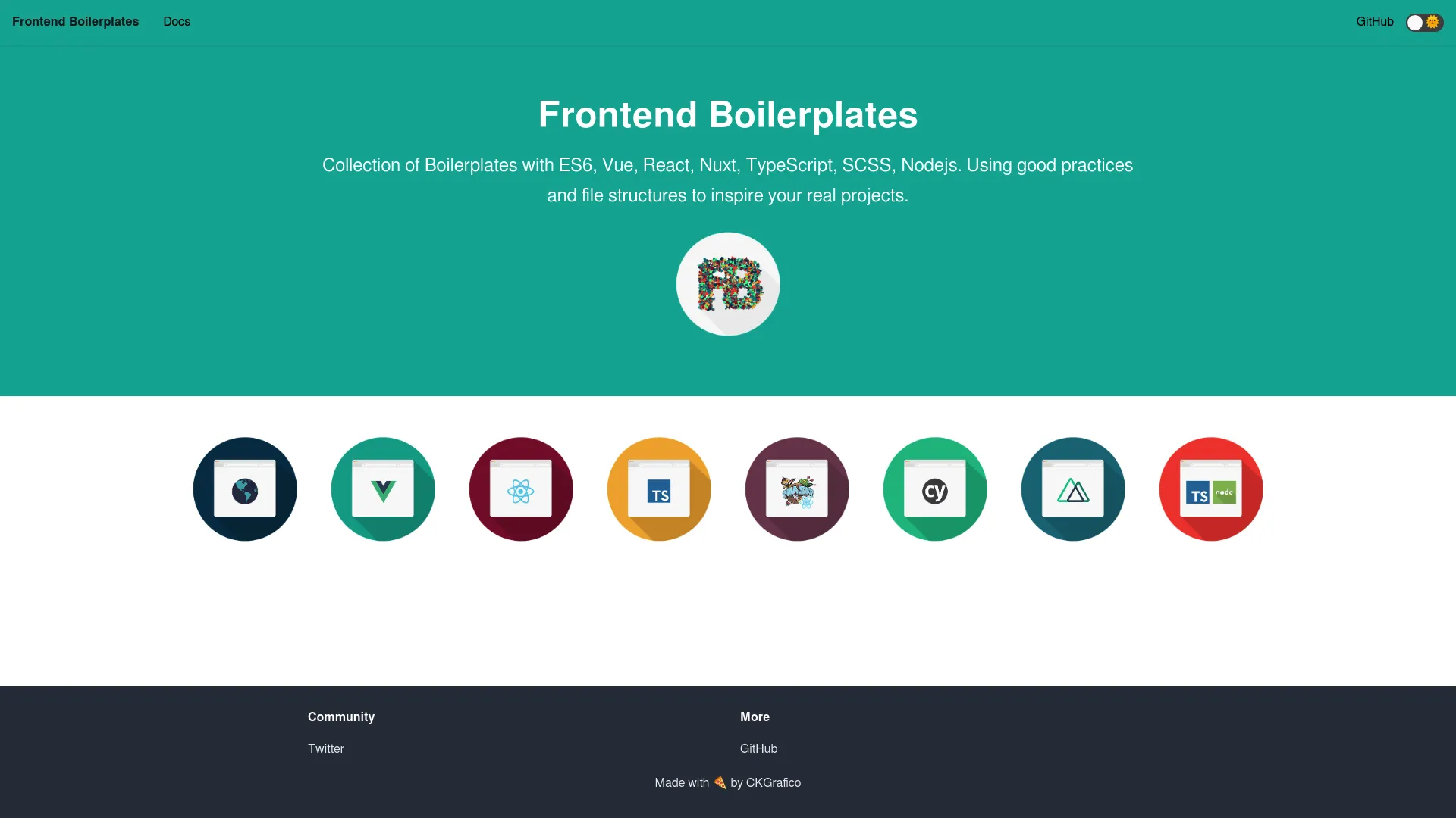 Frontend Boilerplates screenshot