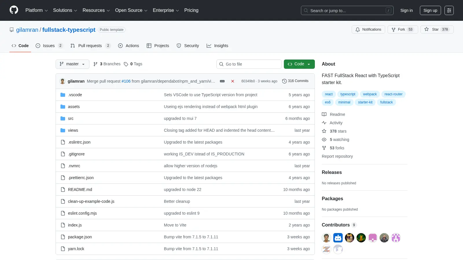 Fullstack Typescript screenshot