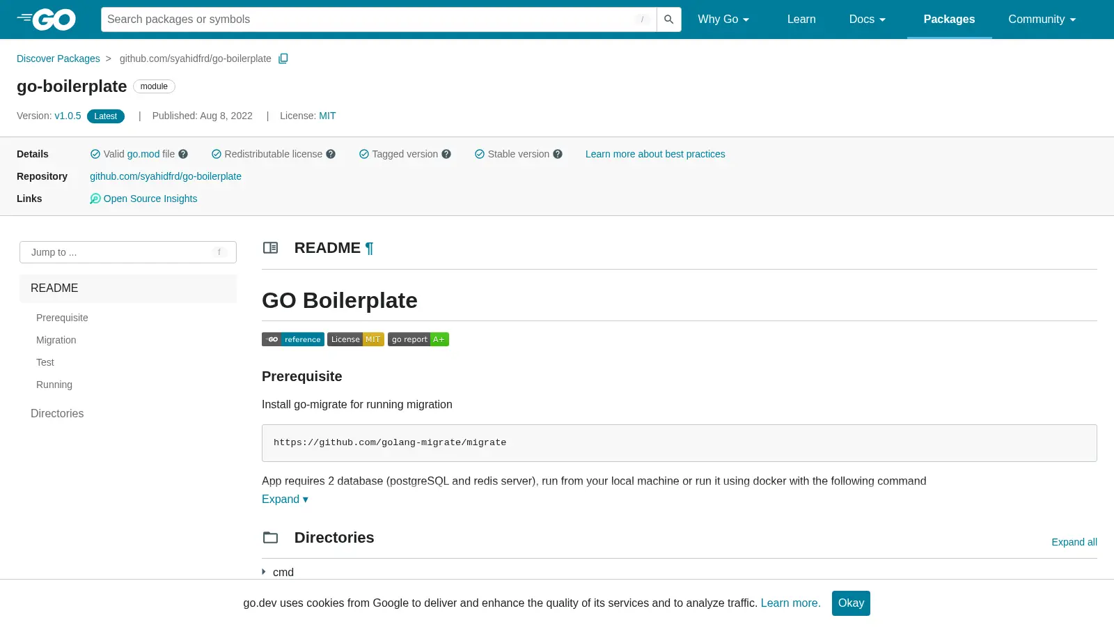 Go Boilerplate 2 screenshot