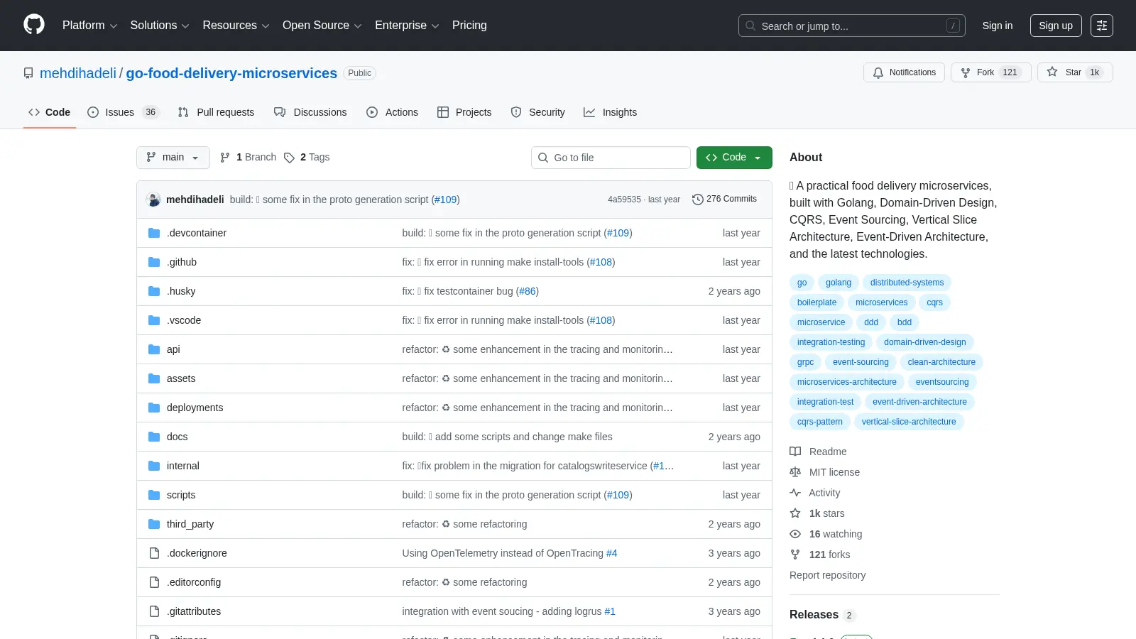 Go Food Delivery Microservices screenshot