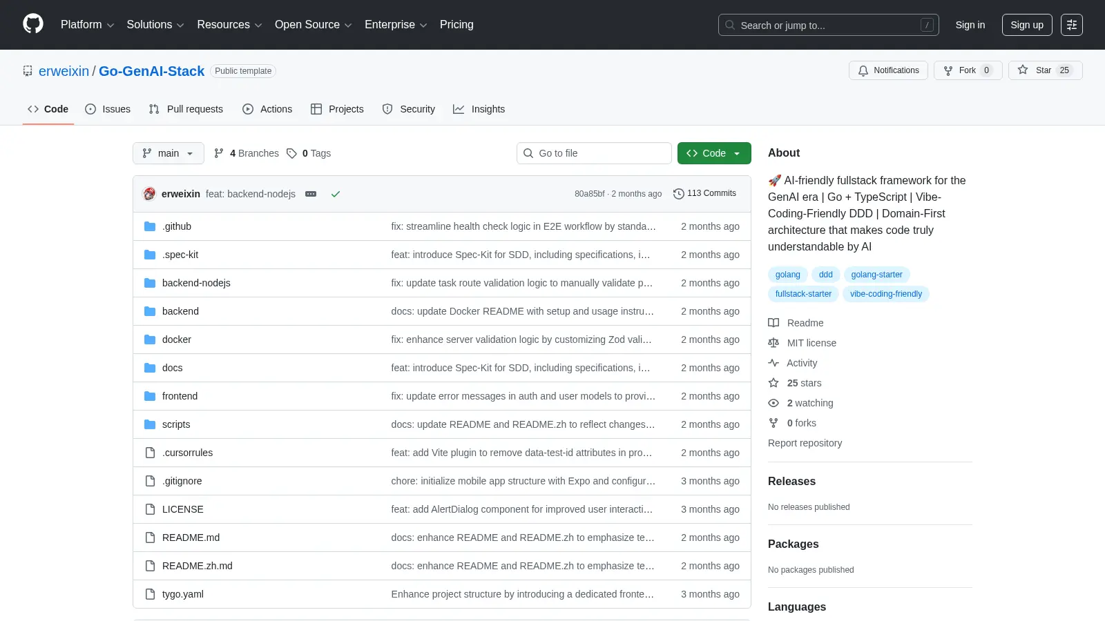 Go Genai Stack screenshot